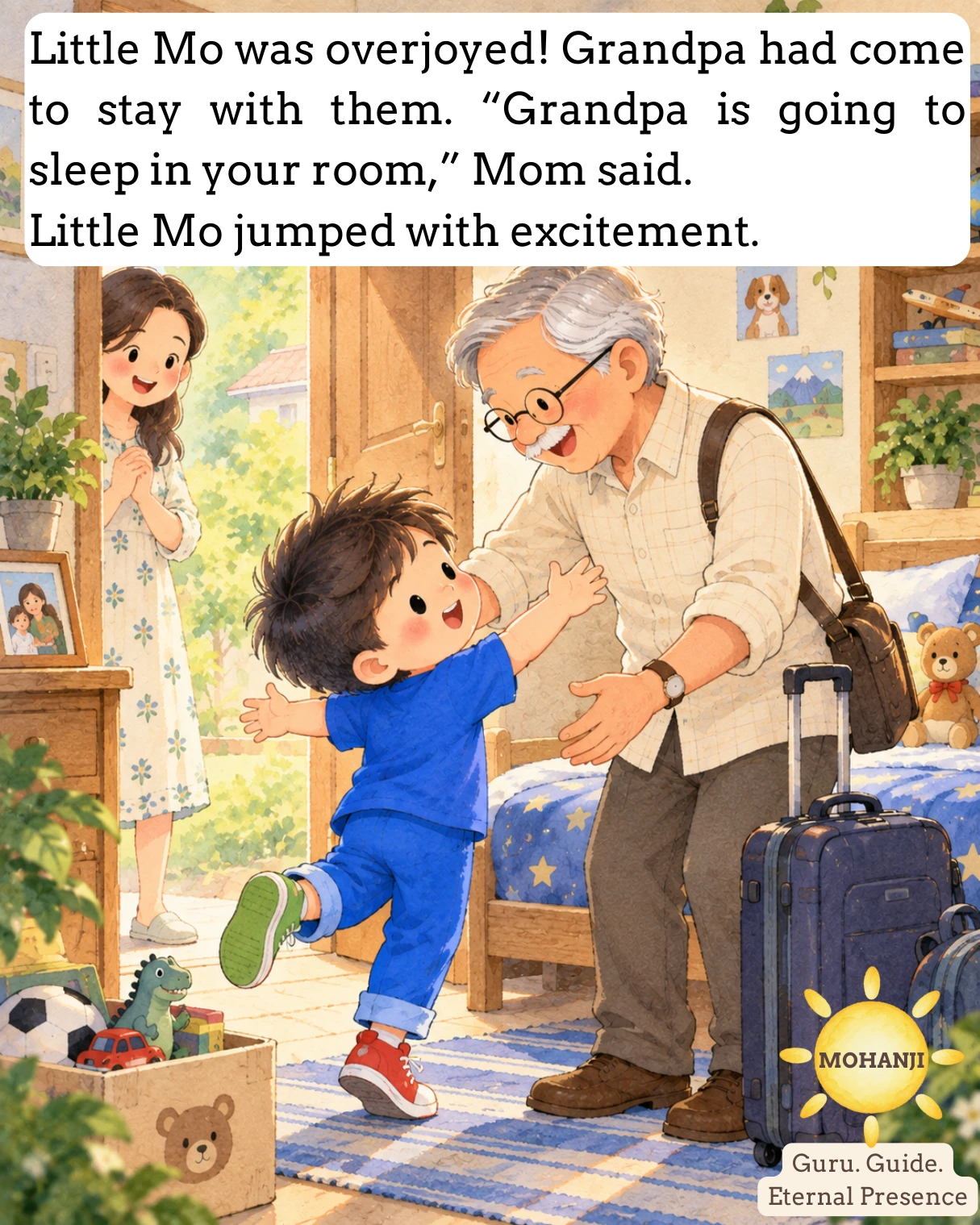 Little Mo and Grandpa, illustrated page 2 of 13