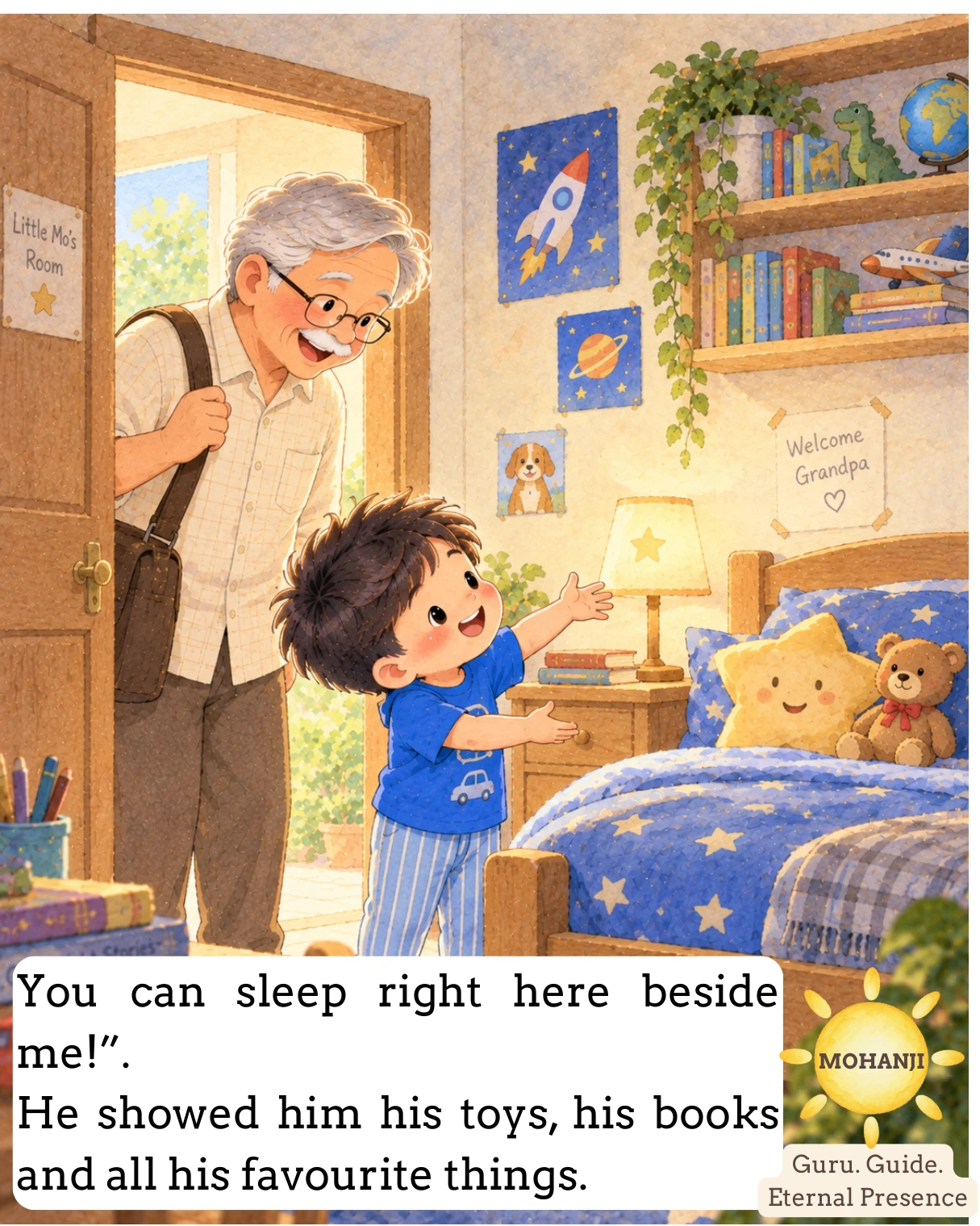 Little Mo and Grandpa, illustrated page 3 of 13