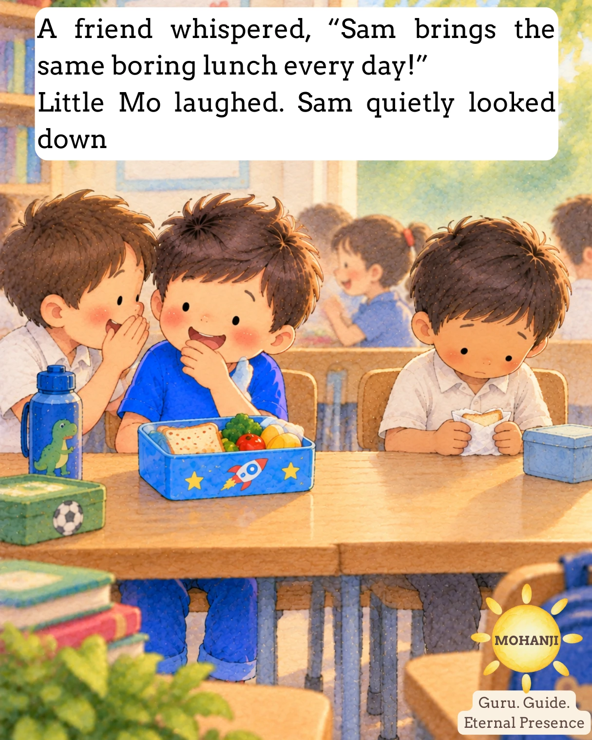 Little Mo and the Lunch That Changed Everything, illustrated page 3 of 13