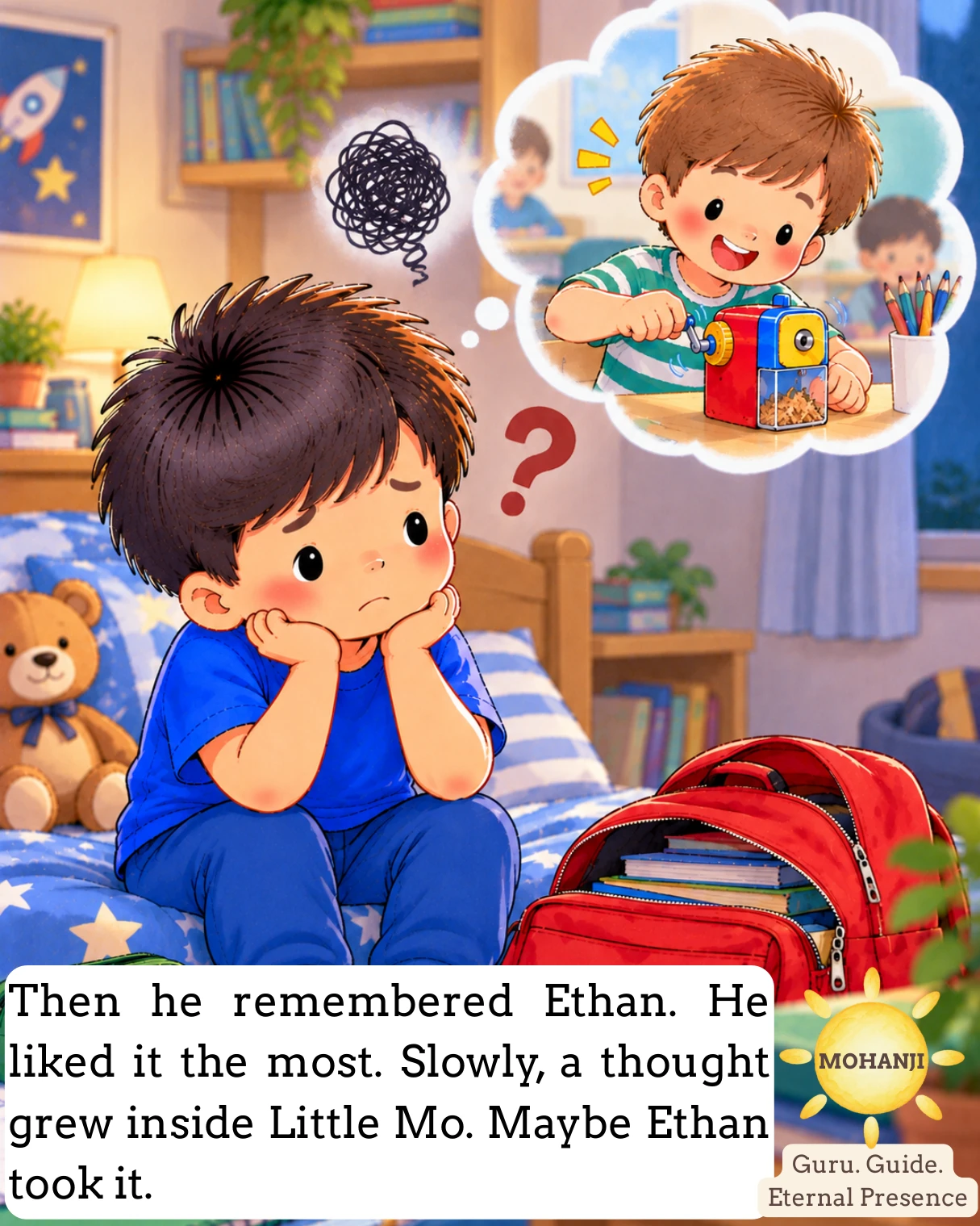 Little Mo and the Missing Sharpener, illustrated page 5 of 11