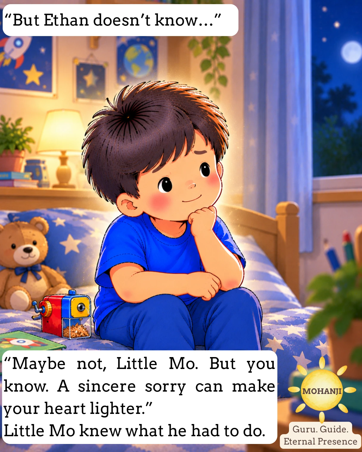 Little Mo and the Missing Sharpener, illustrated page 10 of 11