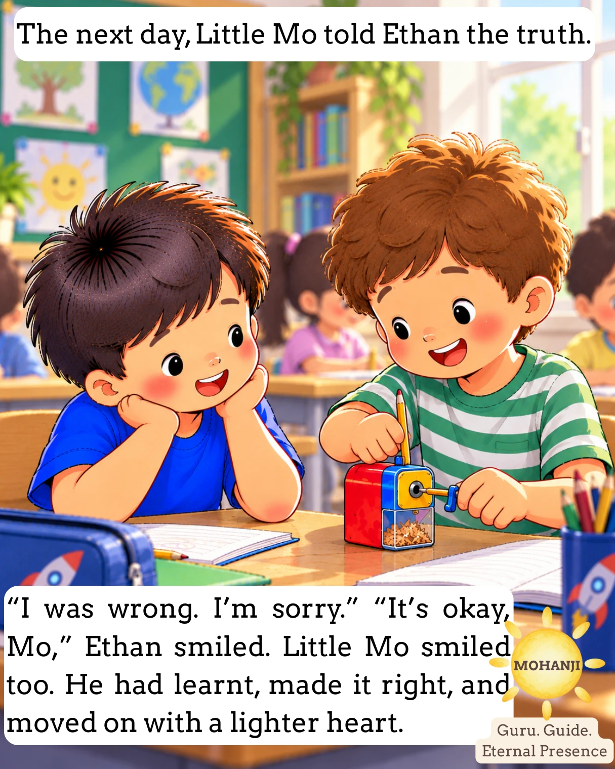 Little Mo and the Missing Sharpener, illustrated page 11 of 11