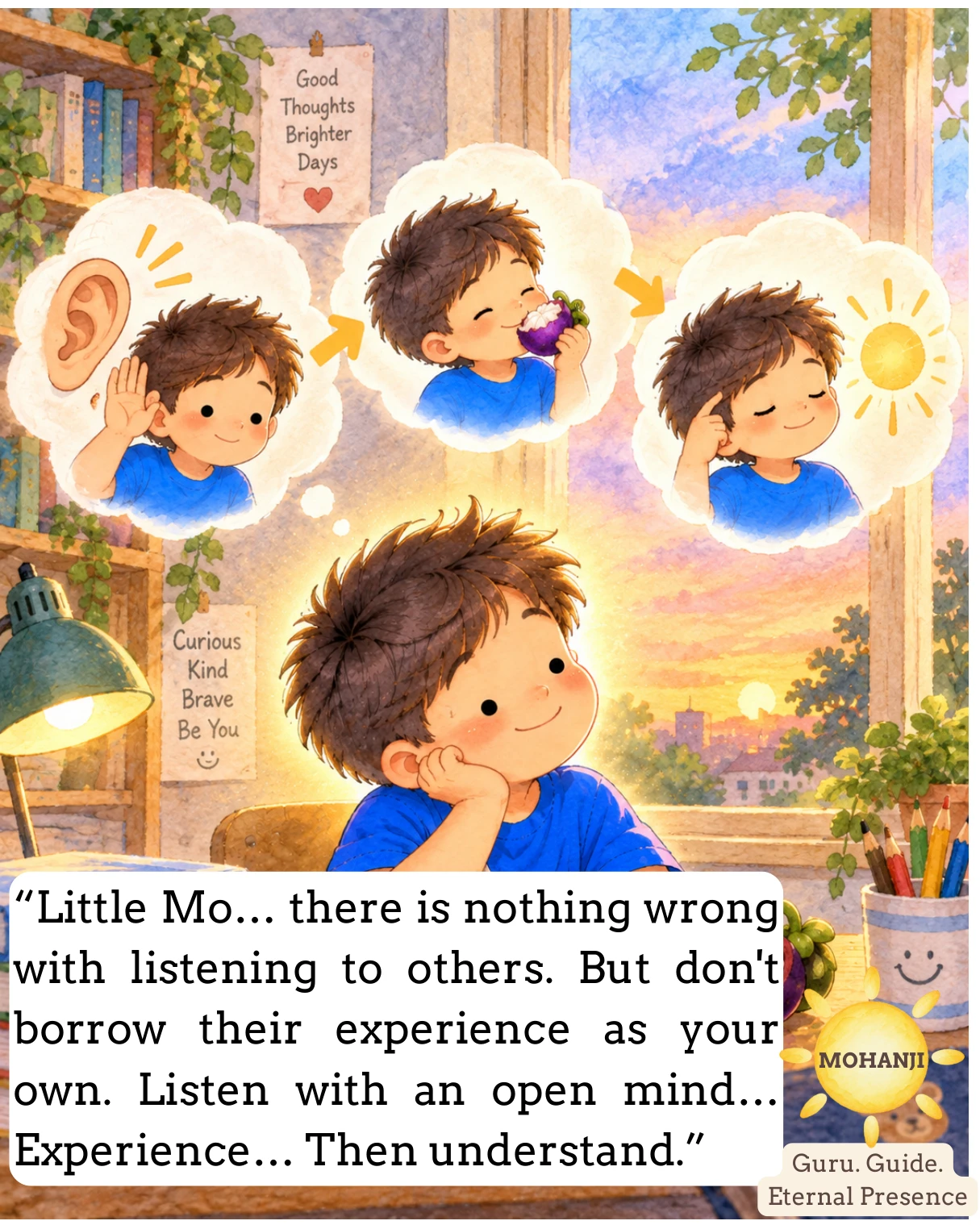 Little Mo and the Purple Fruit, illustrated page 8 of 11