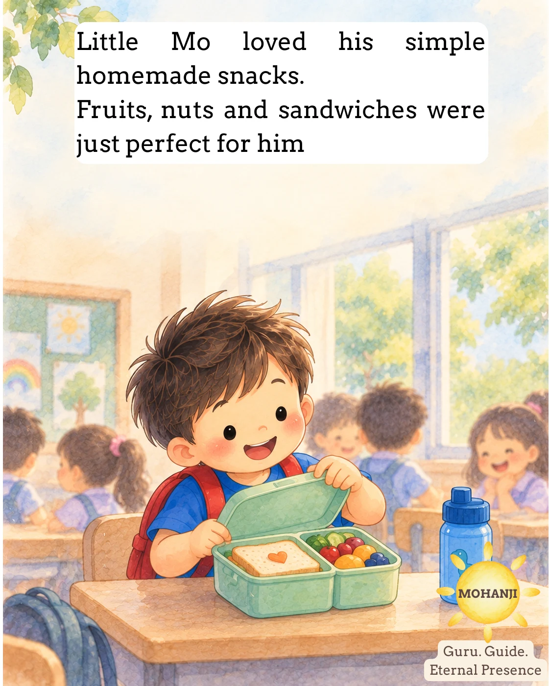 Little Mo and the Spicy Chips, illustrated page 2 of 12