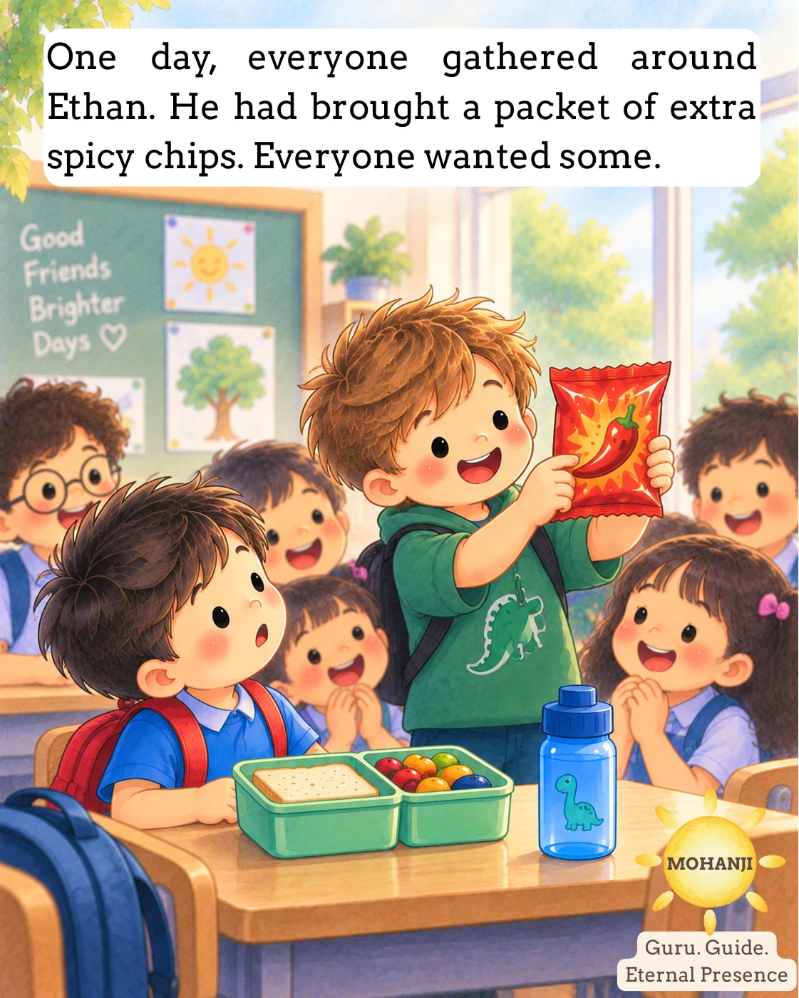 Little Mo and the Spicy Chips, illustrated page 3 of 12