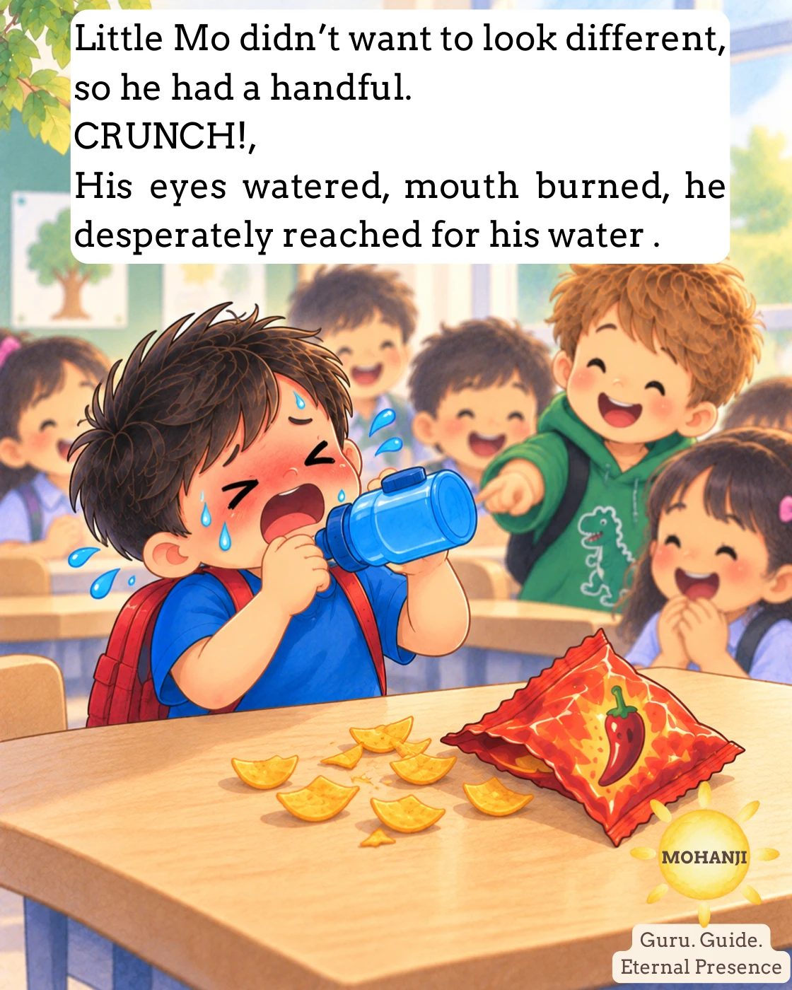 Little Mo and the Spicy Chips, illustrated page 5 of 12