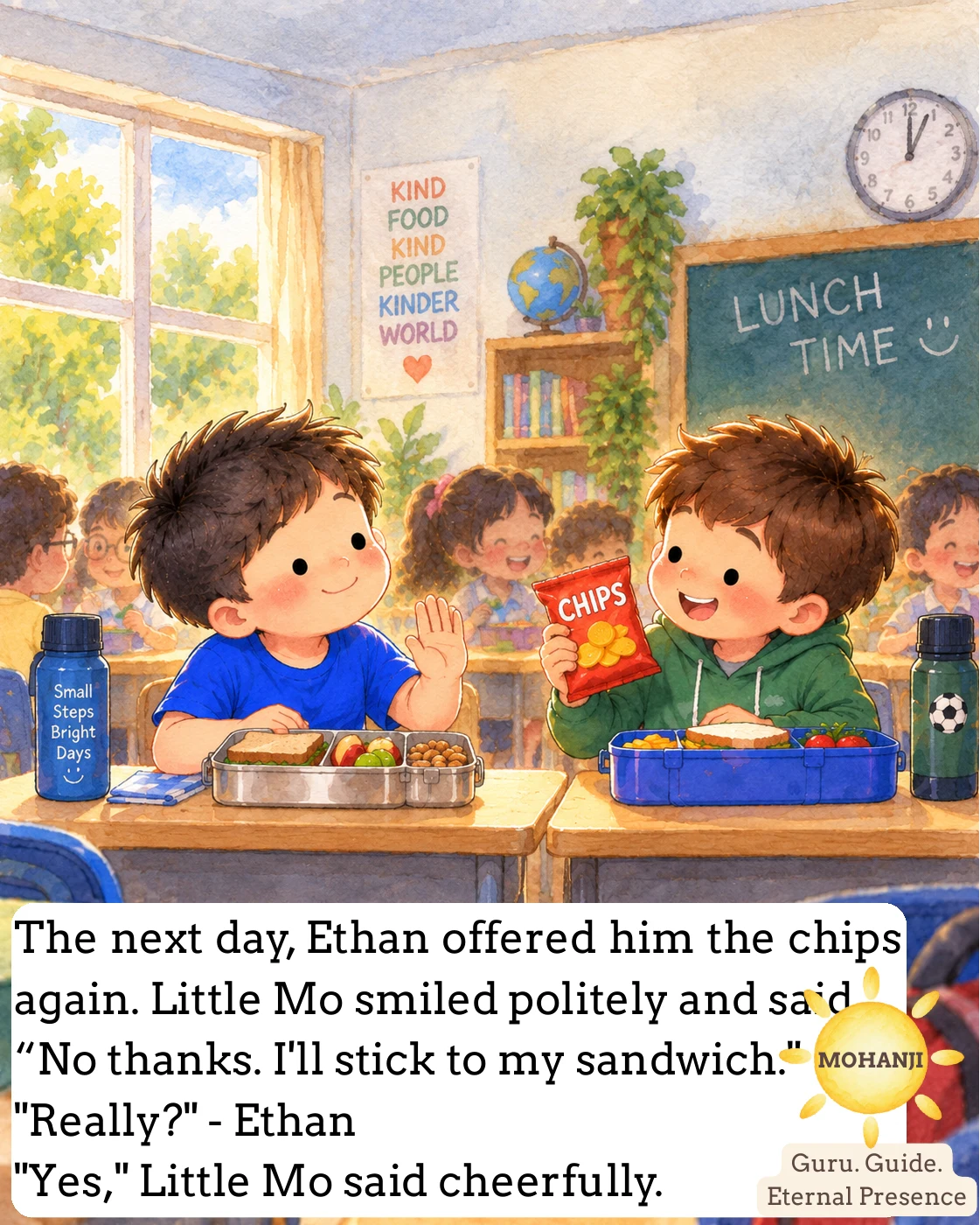 Little Mo and the Spicy Chips, illustrated page 10 of 12
